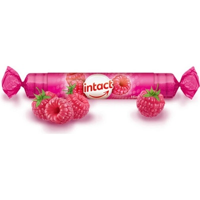 Intact rolka hroznový cukor s vitamínom C pastilky malina 40 g