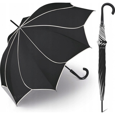 Pierre Cardin Sunflower White & Black dáždnik v tvare kvetiny černý