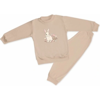 Dievčenské pyžamo Sweet Bunny bežové