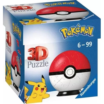 Image 1 of Ravensburger 3D Пъзел Ravensburger от 54 части - Pokemon: Pokeball (11256)