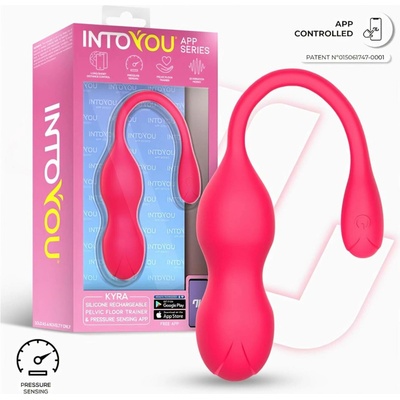 InToYou Kyra Pelvic - vibrační venušiny kuličky ovládané aplikací růžové