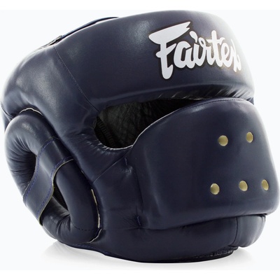 Fairtex Боксова каска Fairtex Full Face Protector blue