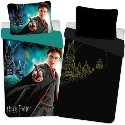Setino bavlna obliečky Harry Potter so svietiacim efektom bavlna 70x90 140x200