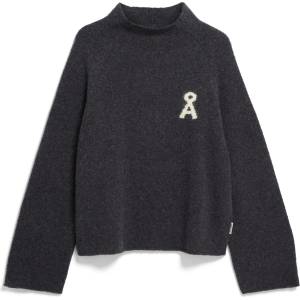 ARMEDANGELS Дамски пуловер ARMEDANGELS Women's Iconic A Monalaa Bouclé Jumper - Steel Melange / Oatmilk (117-3483-0114)