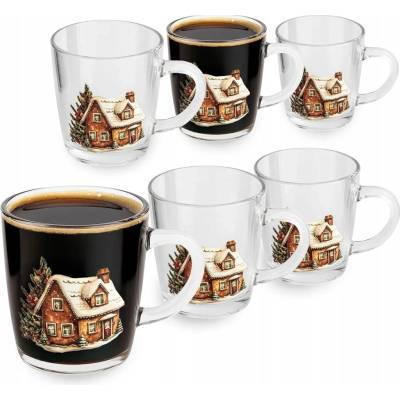 Design Sklenice na kávu a čaj Altom 6 x 350 ml
