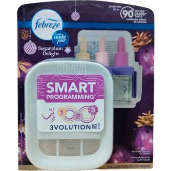 febreze 3Volution Ел. машинка + пълнител 20мл - SugarPlum Delight (2696)