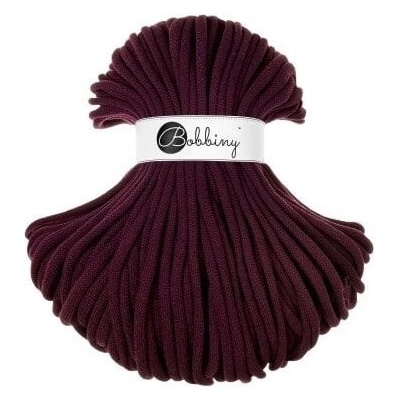 Bobbiny Jumbo 9 mm 100 m Burgundy Šňůra
