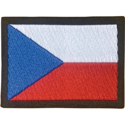 Našívací vlajka České republiky 40 × 28 mm – tkaná nášivka – Zboží Dáma