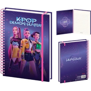 K-pop demon hunters Тетрадка A4 със спирала K-Pop Demon Hunters Huntrix - голям формат, FSC хартия (SR2511460)