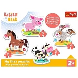 Trefl Puzzle - Baby Classic - On the farm - KAZSTUDIO SA Babaski i Miś 36127