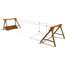 Playground System Lanová dráha (lanovka A) z agátu DUO