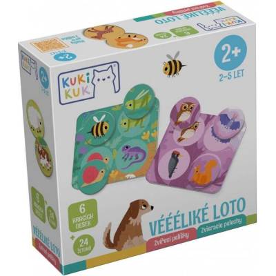 Efko KukiKuk Véééliké Loto: Zvířecí pelíšky