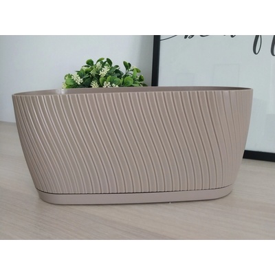 FORMplastic Truhlík MIKA s podmiskou 27cm taupe
