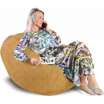 EMI sedací pytel Hruška semišová Relax EMI