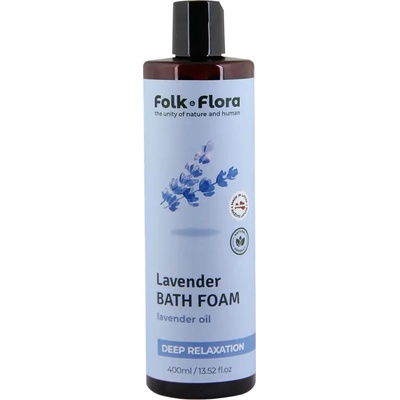 Folk&Flora pěna do koupele Lavander 400 ml