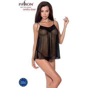Image 1 of Passion Melania Chemise Black S/M