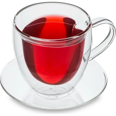 Feelino Pohár Dvojstenný Vysoko kvalitné borosilikátové sklo Jedinečný KMCIOZH3E3 400 ml