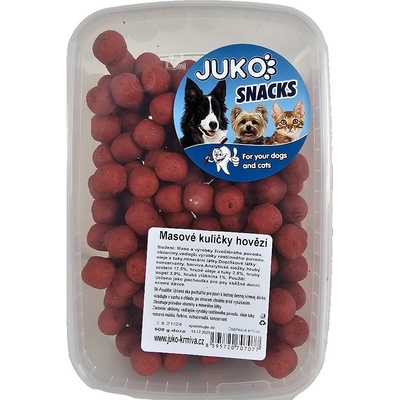 JUKO Snacks mäsové kuličky hovädzie 600 g