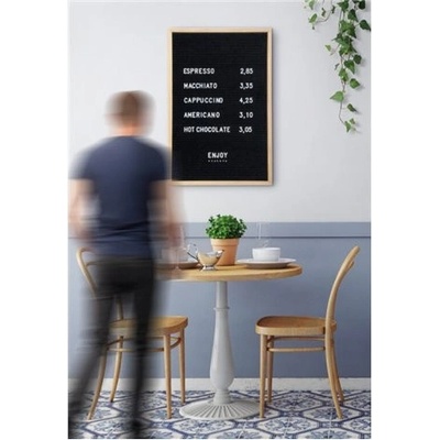 SECURIT Nasúvacia tabuľa 60 x 80 cm s 360 plast.písmeny, číslami a symbolmi WLB-TE-60-80