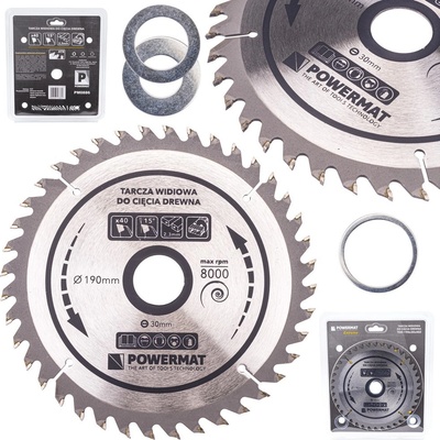 Powermat Kotúč na drevo TDD-190x30x40Z PM0886