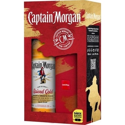 Captain Morgan Original Spiced Gold + Reproduktor 35% 0,7 l (dárkové balení reproduktor) – Zbozi.Blesk.cz