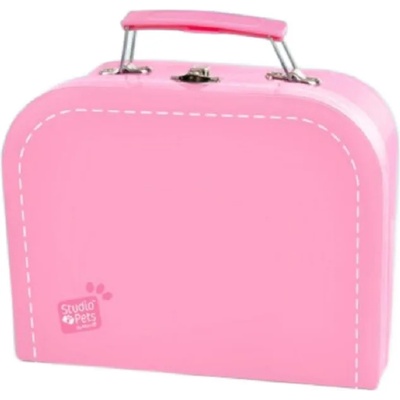 Studio Pets Куфарче за плюшени играчки Studio Pets - С паспорт, 16 cm, розово (6336)
