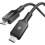 Spigen Кабел с бързо зареждане за устройства с USB-C  орт - Spigen Essential USB-C to USB-C Cable 100W (черен) (150 см) (ACA10421)
