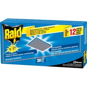 Raid náhradní náplň do elektrického odpařovače, vysoce účinný insekticidní přípravek 30 ks