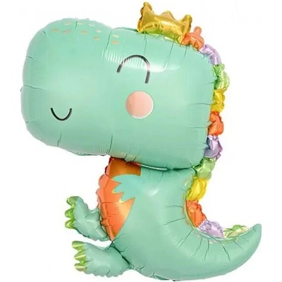 Foliový balonek dinosaurus s korunkou 64 cm
