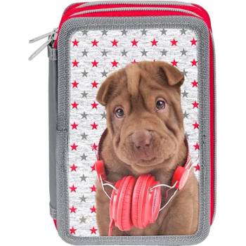 PASO Несесер твърди корици PASO - Pet with Headphones