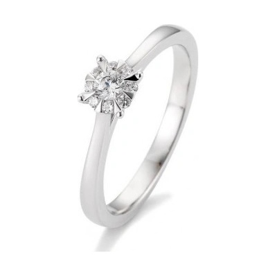 Sofia Diamonds prsteň z bieleho zlata s diamantom BE41 05764