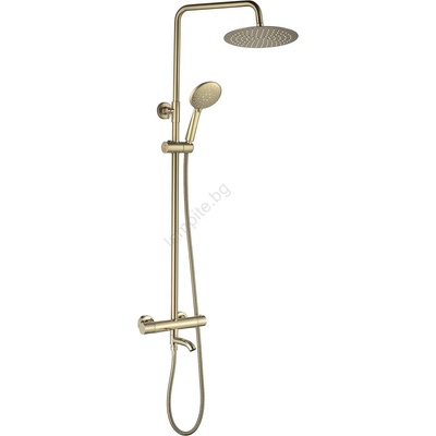 Rea Rea-p5960 - Комплект за душ с термостатен смесител lungo diamond в златно (re0262)