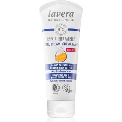 Lavera Basis Sensitiv регенериращ крем за ръце с невен 75ml