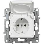 Legrand Контакт шуко ip44 niloe 16a бял (m019991)