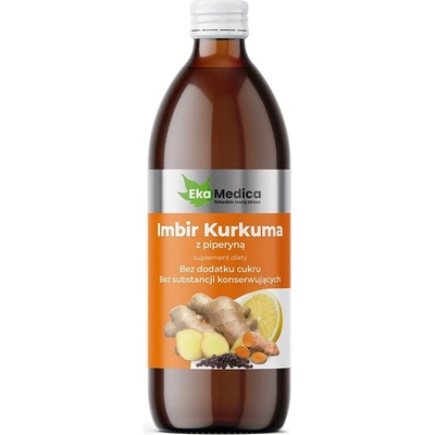 Ekamedica Сок от джинджифил, куркума и черен пипер 500 ml | Ekamedica (522782 EK)