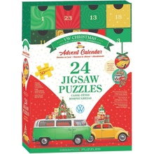 Adventný kalendár s puzzle EUROGRAPHICS Volkswagen 24×50 dielikov