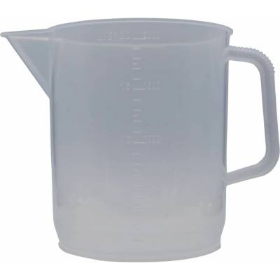 Reoamos Odměrka PP s uchem nízká, lisovaná stupnice, 2000 ml