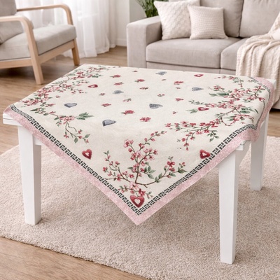 Evenit Gobelínový obrus 050C 140x170-180 cm čerešňový kvet ružová Bavlna polyester 140x180 cm