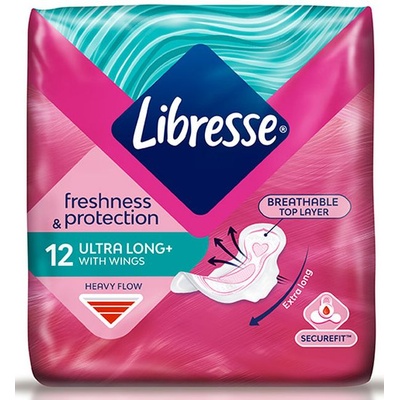 Libresse Превръзки с крилца Libresse - Ultra Long, 12 броя