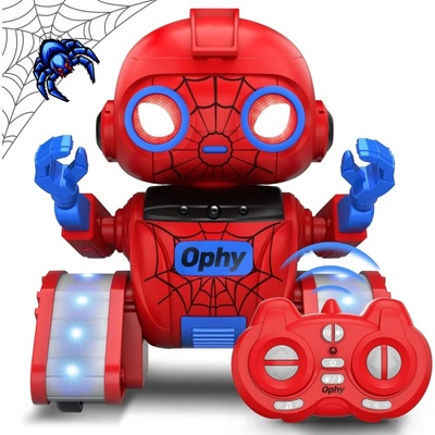 Ophy Robot interaktivní robotická hračka s projekcí, hudbou a gestickým ovládáním červená