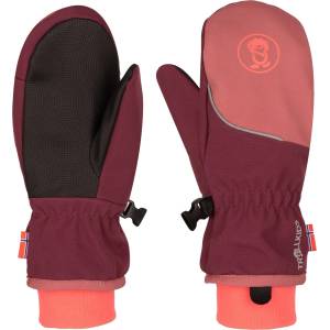 Trollkids Детски ръкавици Trollkids Kid's Trolltunga Mitten Gloves - Deep Ruby / Frozen Berry / Pink Salmon - размер 4, 5 (202-4235-0914)