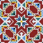 Bright Toys Мозайка с пиксели - Българска шевица, 48x48 пиксела - Софийски мотив (BE48007)