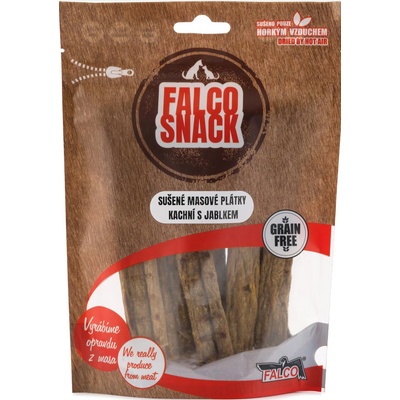 Sokol Falco Sušené mäsové plátky kačacie s jablkom 100 g