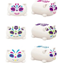 Schylling NeeDoh Stláčacia Sugar Skull mačka svietiaca v tme