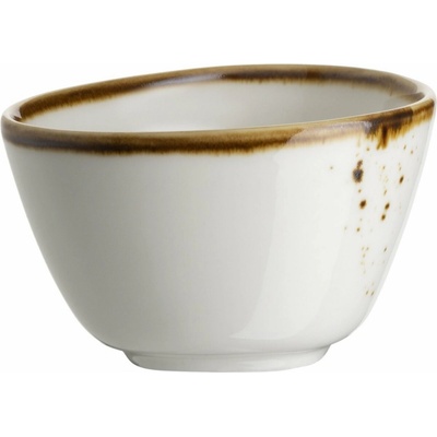 Mäser Oválna miska Pintar White hnedé bodky 7 x 6 cm