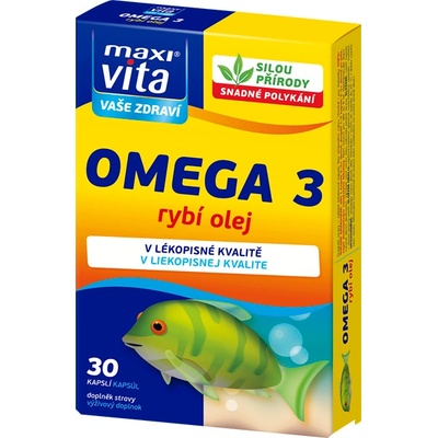 MaxiVita Omega3 rybí olej 30 kapslí