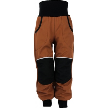 Crawler Softshellové kalhoty zateplené s fleecem dětské Skořicová