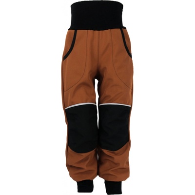 Crawler Softshellové kalhoty zateplené s fleecem dětské Skořicová