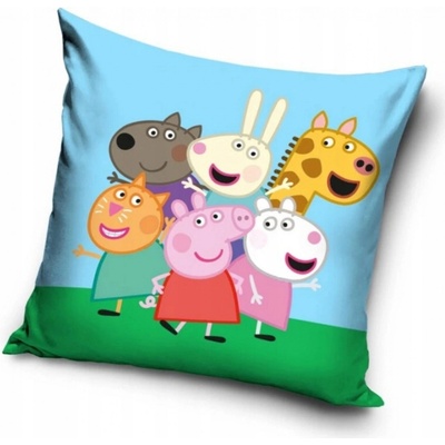 Carbotex Vankúš Prasiatko Peppa s kamarátmi 40x40