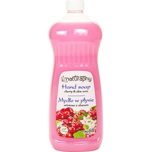 Naturaphy Течен сапун с череша и алое вера, пълнител Naturaphy 1000 мл 30312 (5908311411339)